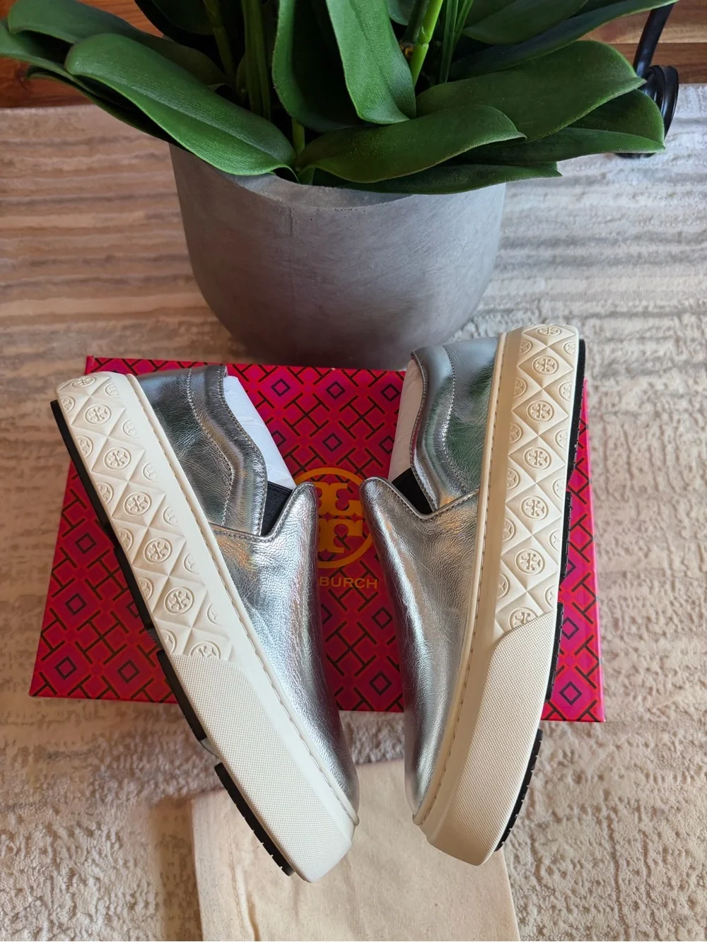 Tory Burch Ladybug Slip On Sneakers